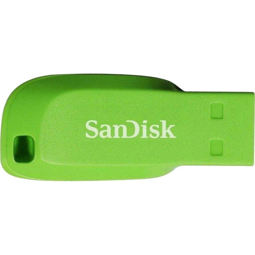 SanDisk 32 GB Cruzer Blade USB 2.0 Green (SDCZ50C-032G-B35GE) - зображення 1