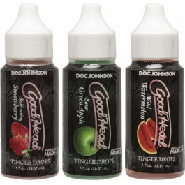   Doc Johnson GoodHead - Tingle Drops (Watermelon, Green Apple, Strawberry) (SO9853)