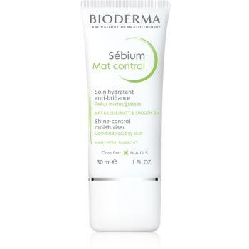 Bioderma Sebium Mat Control легкий зволожуючий крем проти блиску шкіри та розширених пор 30 мл - зображення 1