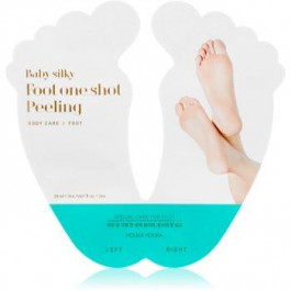   Holika Holika Baby Silky Foot маска-ексфоліант для потрісканої шкіри ніг + шкарпетки 2 x 20 мл