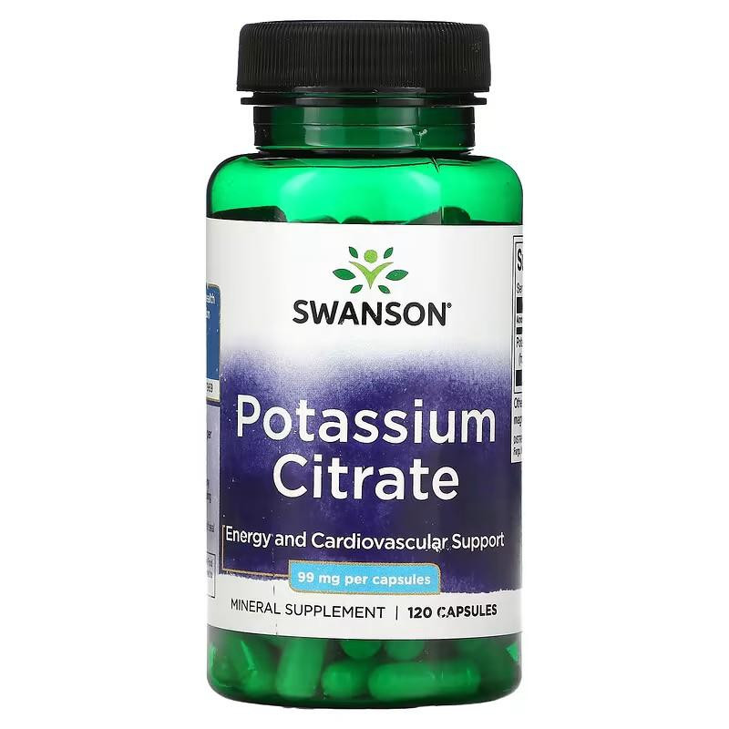 Swanson Potassium Citrate 99 mg 120 капс - зображення 1