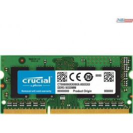   Crucial 4 GB SO-DIMM DDR3 1600 MHz (CT4G3S160BJM)