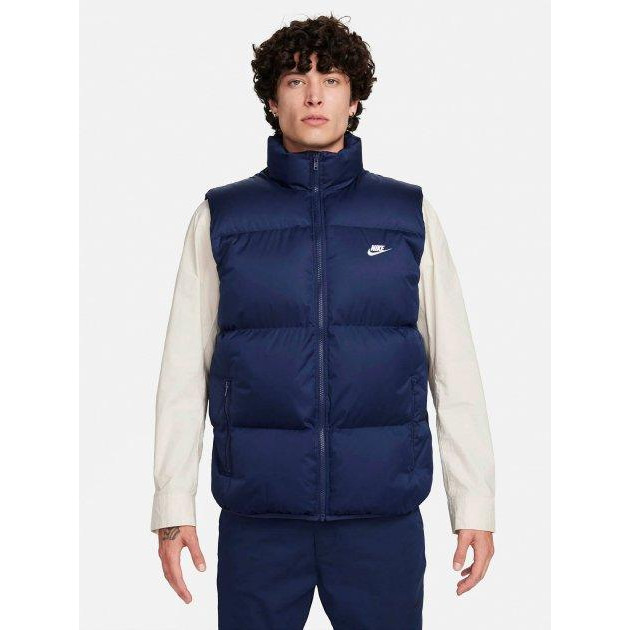 Nike Теплий жилет чоловічий  M Nk Club Puffer Vest FB7373-410 M Темно-синій (196607394199) - зображення 1