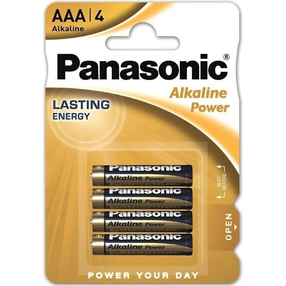 Panasonic AAA bat Alkaline 4шт Alkaline Power  (LR03REB/4BPR) - зображення 1