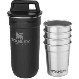   Stanley Набор Adventure Combo фляга 0.59л + 4 рюмки Matte Black (6939236348379)