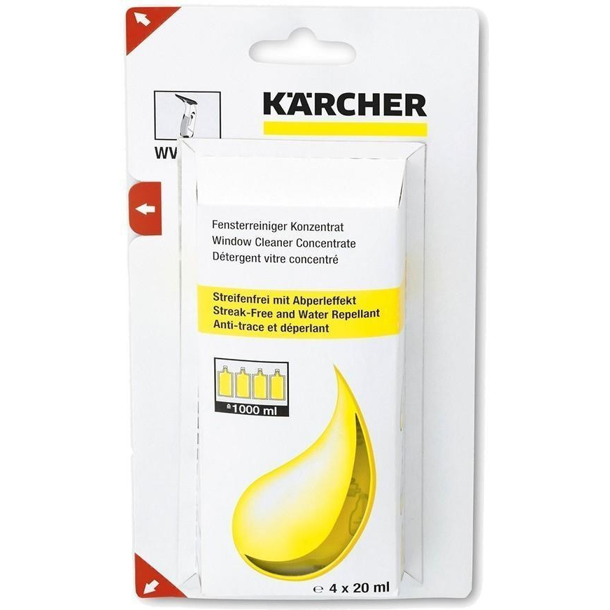 Karcher Концентрат чистящего средства для окон  - 4 шт по 20 мл. (6.295-302.0) - зображення 1