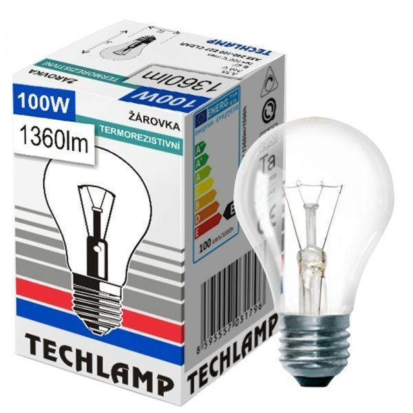 Techlamp Лампа накаливания A55 100 Вт E27 230 В прозрачная (8595557031796) - зображення 1