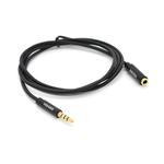 Veggieg mini-jack 3.5 мм 2м Black (YT-AUXCCA(M) (F)-AFB-2) - зображення 1