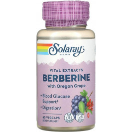   Solaray Берберин, Berberine, Solaray, 60 капсул