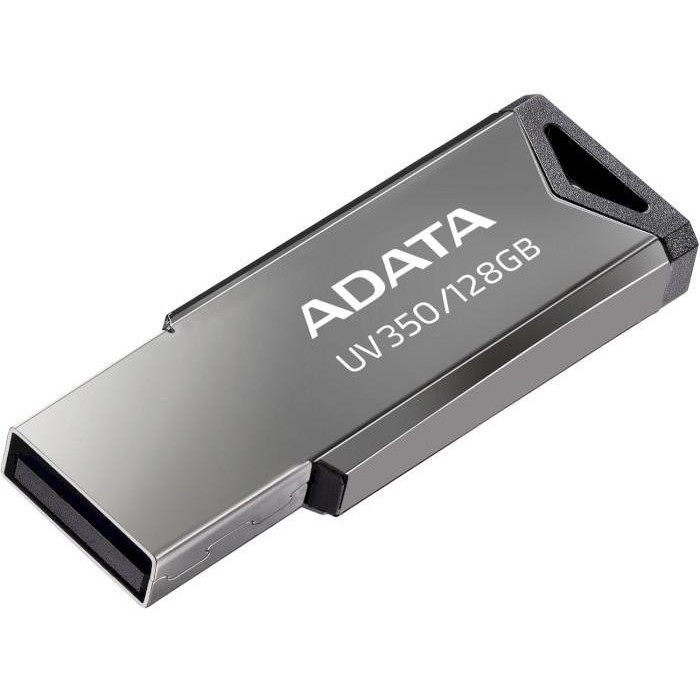 ADATA 128 GB UV350 Silver USB 3.2 (AUV350-128G-RBK) - зображення 1