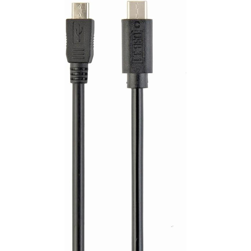 Cablexpert USB 2.0 Type-C to Micro 5P 1.0m (CCP-USB2-mBMCM-1M) - зображення 1