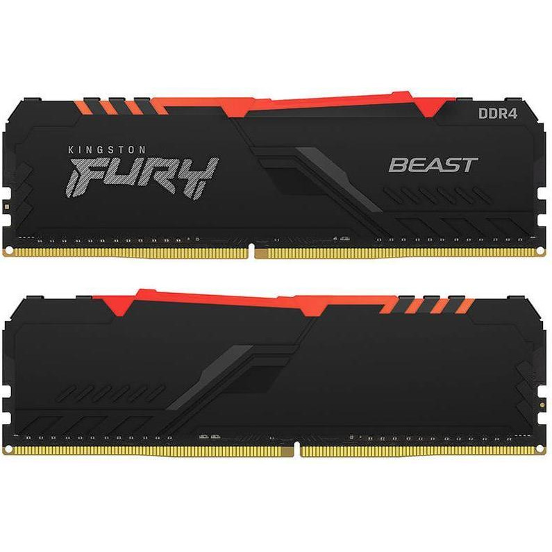 Kingston FURY 16 GB (2x8GB) DDR4 3200 MHz Beast RGB (KF432C16BBAK2/16) - зображення 1