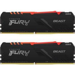   Kingston FURY 16 GB (2x8GB) DDR4 3600 MHz Beast RGB (KF436C17BBAK2/16)