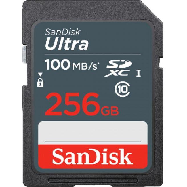 SanDisk 256 GB SDXC UHS-I Ultra SDSDUNR-256G-GN3IN - зображення 1