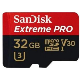   SanDisk 32 GB microSDHC UHS-I U3 Extreme Pro A1 + SD Adapter SDSQXCG-032G-GN6MA