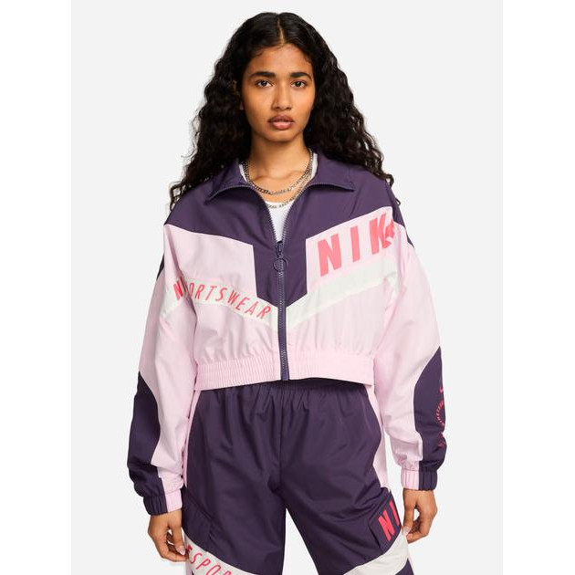 Nike Спортивна вітрівка жіноча  W Nsw Jkt Wvn Street Sw HF5956-573 L Бузкова (197599789758) - зображення 1