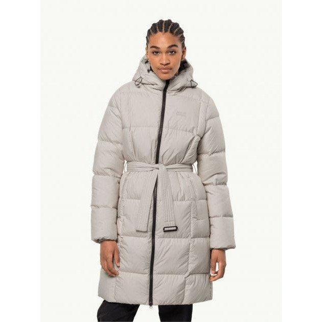 Jack Wolfskin Пуховик зимовий довгий жіночий  Frozen Lake Coat W 1206131_5062 S Світло-сірий (4064993511499) - зображення 1