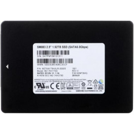   Samsung SM883 1.92 TB (MZ7KH1T9HAJR-00005)