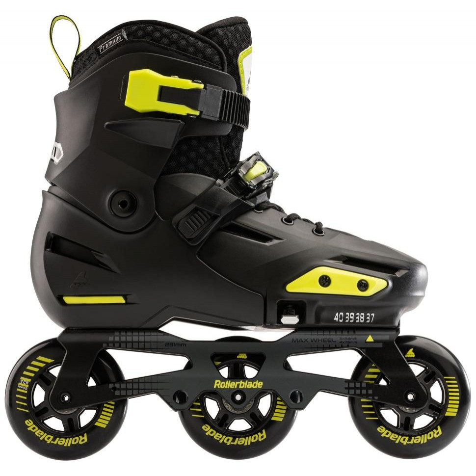 Rollerblade Apex 3WD / розмір 37-40.5 black/lime (072214001A1 37-40.5) - зображення 1