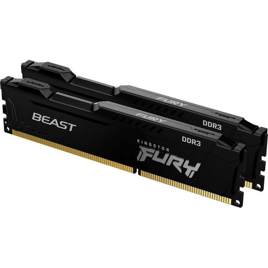 Kingston FURY 16 GB (2x8GB) DDR3 1866 MHz Beast Black (KF318C10BBK2/16) - зображення 1