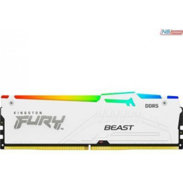   Kingston FURY 16 GB DDR5 6000 MHz Beast RGB White (KF560C40BWA-16)