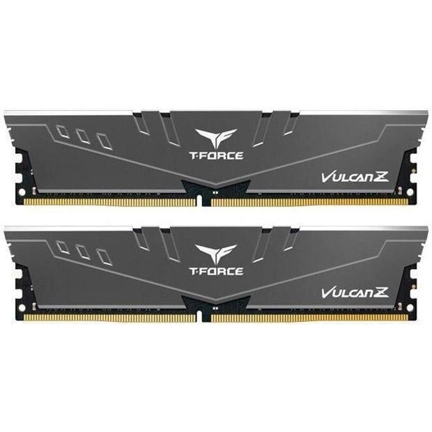 TEAM 32 GB (2x16GB) DDR4 3600 MHz T-Force Vulcan Z Gray (TLZGD432G3600HC18JDC01) - зображення 1