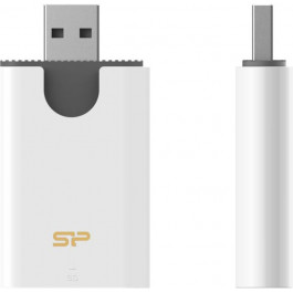   Silicon Power Combo SD/microSD USB3.2 White (SPU3AT5REDEL300W)