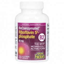   Natural Factors B2 Riboflavin 5'-Phosphate 50 mg 30 капсул