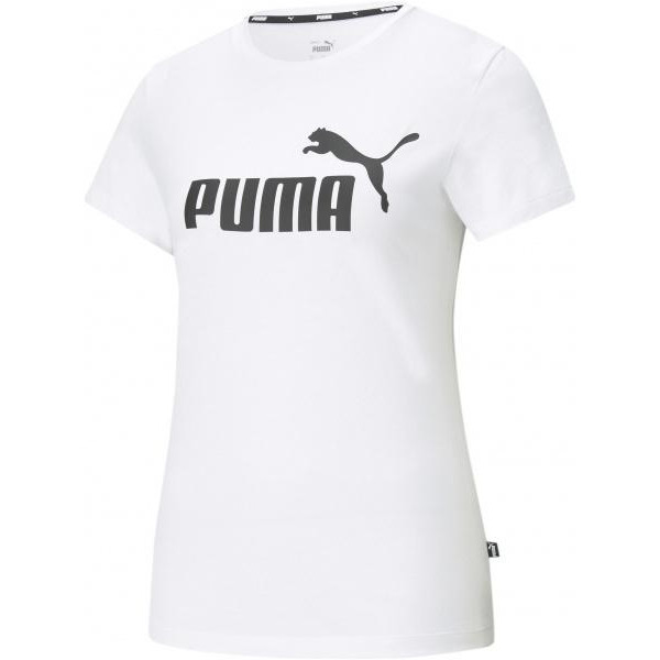 PUMA Футболка  Ess Logo Tee 58677402 XS White (4063697275034) - зображення 1