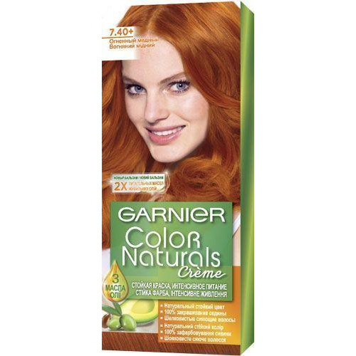 Garnier Крем-фарба для волосся Color Naturals №7.40 вогненний мідний 110 мл - зображення 1