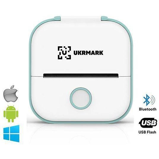 Ukrmark P02GN Bluetooth, біло-зелений (00912) - зображення 1