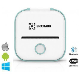   Ukrmark P02GN Bluetooth, біло-зелений (00912)