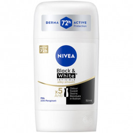   Nivea Дезодорант-стік  Black&White Invisible Silky Smooth, 50 мл (4006000084640)