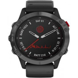   Garmin Fenix 6 Pro Solar Titanium Carbon Gray Dlc With Titanium Dlc Band (010-02410-23/22)