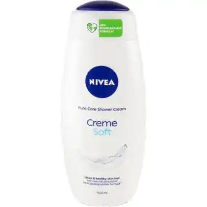 Nivea Гель-догляд для душу  Creme Soft і мигдалева олія 500 мл - зображення 1