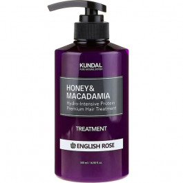   KUNDAL Кондиционер-маска для волос  Honey & Macadamia Treatment English Rose 500 мл (8809568740678)