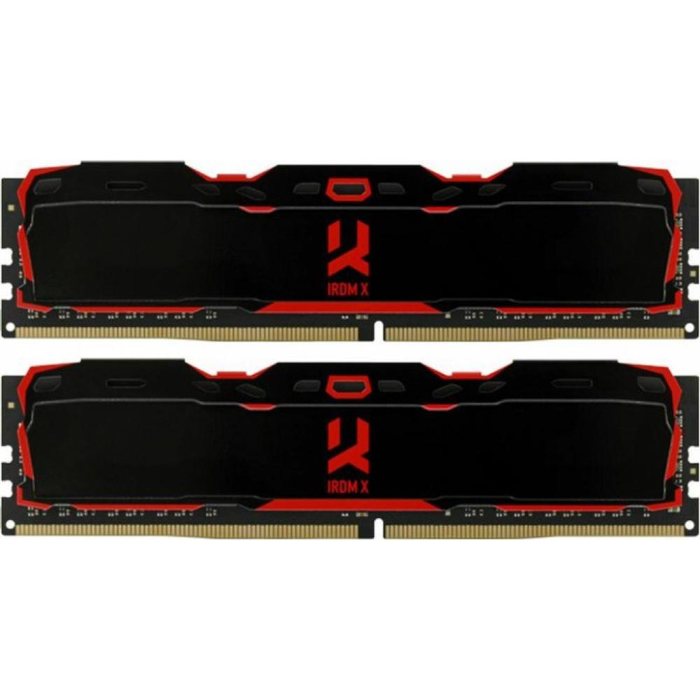 GOODRAM 32 GB (2x16GB) DDR4 3200 MHz IRDM X Black (IR-X3200D464L16A/32GDC) - зображення 1