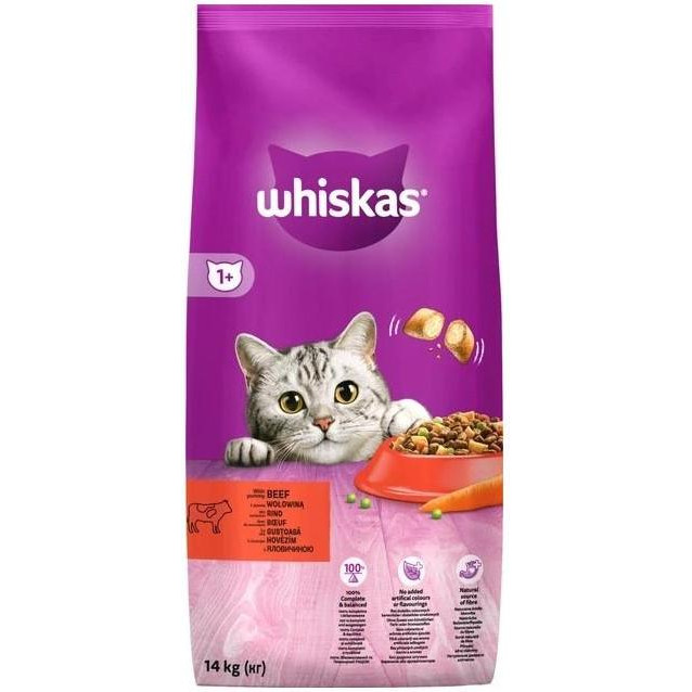 Whiskas З яловичиною 14 кг (5900951014345) - зображення 1