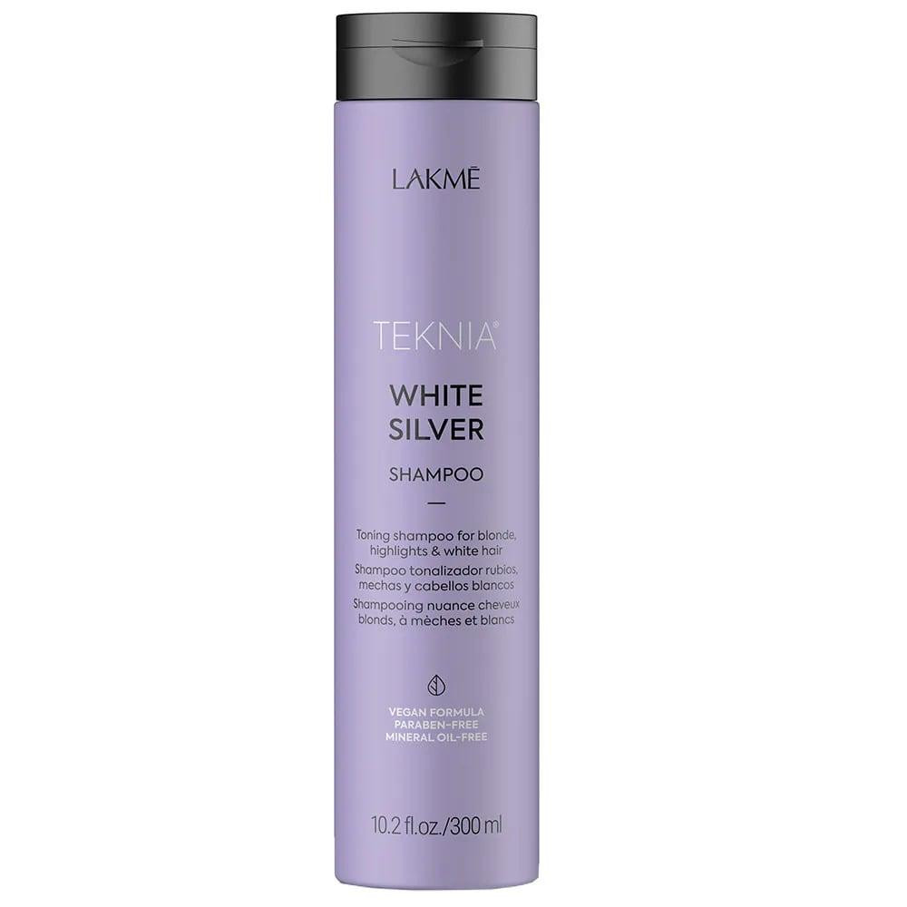 LAKME Тонирующий шампунь  для нейтрализации желтого оттенка волос Teknia White Silver Shampoo 300 мл (8429 - зображення 1