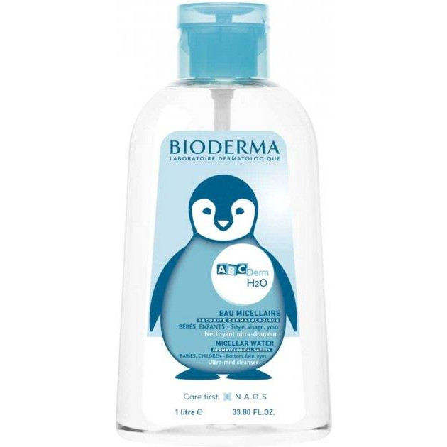 Bioderma Детский мицеллярный раствор Abcderm Н2О 1 л (3701129801987) - зображення 1