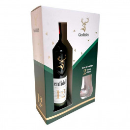   Glenfiddich Віскі  12-річний 0,7 л 40% + 2 склянки (3500870066733)