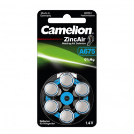   Camelion ZA675 bat(1.4B) Zinc Air 6шт (A675-BP6)