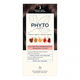   Phyto Стойкая крем-краска для волос  Phytocolor Coloration Permanente 3 Темный шатен, 112 мл