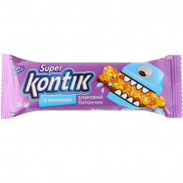   Konti Батончик  Super Kontik злаковий з молоком 29 г (941592) (4823088610062)