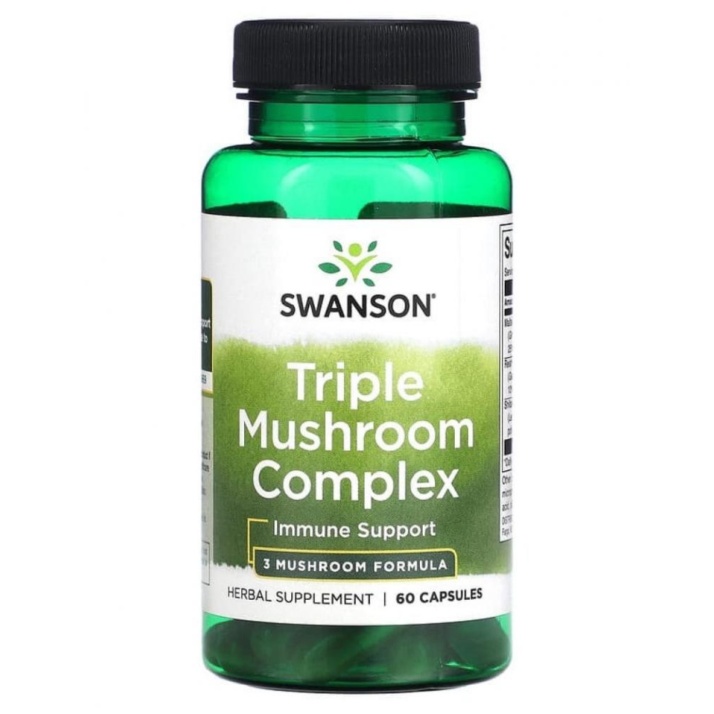 Swanson Triple Mushroom Complex 60 caps - зображення 1