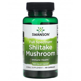   Swanson Shiitake Mushroom 500 mg 60 Caps