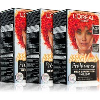 L'Oreal Paris Preference Meta Vivids перманентна фарба для волосся відтінок 6.403 Meta Coral - зображення 1