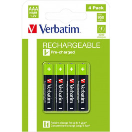   Verbatim AAA 950mAh NiMH 4шт (49514)