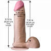 Doc Johnson Фаллоимитатор Realistic Cock 8 Inch White - зображення 3