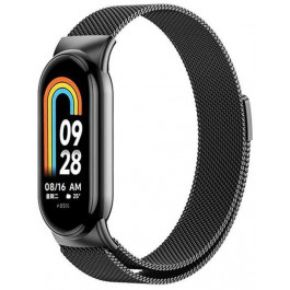   Drobak Ремінець  Milanese Loop для Xiaomi Mi Smart Band 8/9 Dark Black (191960)